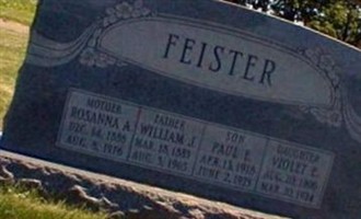 Rosanna Annie Armer Feister Rosanna Annie Armer Feister