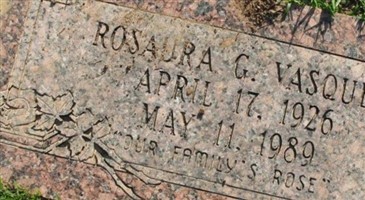 Rosaura G. Vasquez Rosaura G. Vasquez