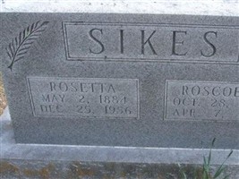 Roscoe R Sikes