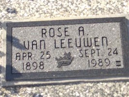 Rose A. VanLeeuwen Rose A. VanLeeuwen