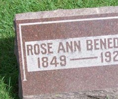 Rose Ann Benedict Rose Ann Benedict