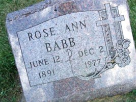 Rose Ann Cruice Babb