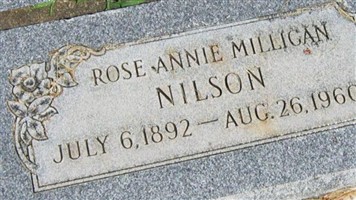 Rose Annie Milligan Nilson Rose Annie Milligan Nilson