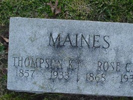 Rose C. Maines Rose C. Maines