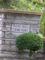 Rose Hill Cemetery Rose Hill Cemetery