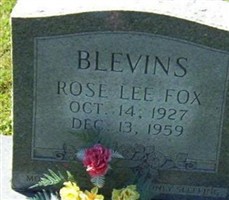 Rose Lee Fox Blevins Rose Lee Fox Blevins