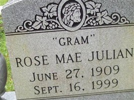 Rose Mae "Gram" Julian Rose Mae "Gram" Julian