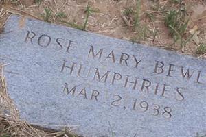 Rose Mary Bewley Humphries