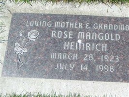 Rose Mildred Mangold Heinrich