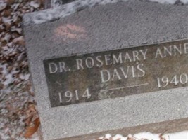 Dr Rosemary Anne Waters Davis