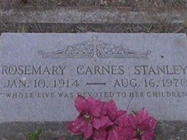 Rosemary Carnes Stanley Rosemary Carnes Stanley