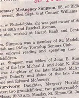 Rosemary McAneney Simpson