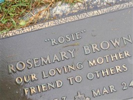 Rosemary "Rosie" Brown