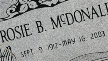 Rosie B McDonald Rosie B McDonald