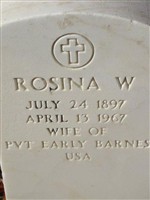 Rosina W Barnes Rosina W Barnes