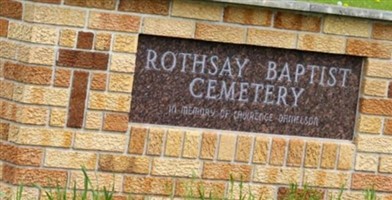 Rothsay Baptist Cemetery Rothsay Baptist Cemetery