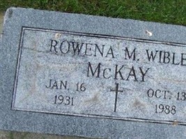 Rowena M. Wible McKay