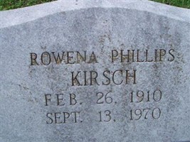 Rowena Phillips Kirsch Rowena Phillips Kirsch