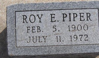 Roy Ernest Piper