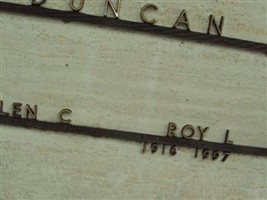 Roy L Duncan Roy L Duncan