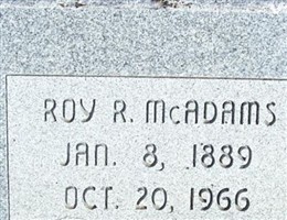 Roy R McAdams Roy R McAdams