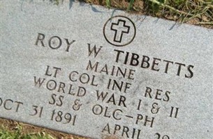 Roy W Tibbetts