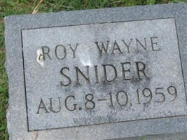Roy Wayne Snider Roy Wayne Snider