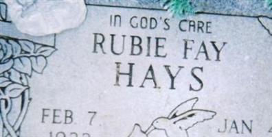 Rubie Fay Lewis Hays