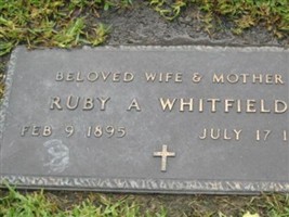Ruby A. Whitfield Ruby A. Whitfield