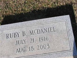 Ruby B McDaniel Ruby B McDaniel