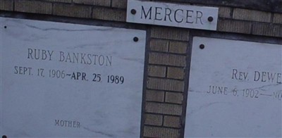Ruby Bankston Mercer Ruby Bankston Mercer