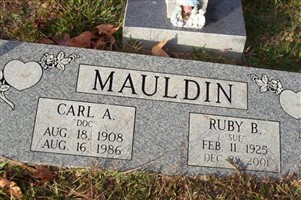 Ruby Bernice Hurst Mauldin Ruby Bernice Hurst Mauldin