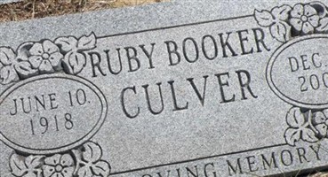 Ruby Booker Culver Ruby Booker Culver