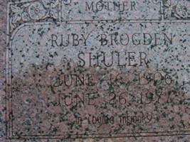 Ruby Brogden Shuler Ruby Brogden Shuler