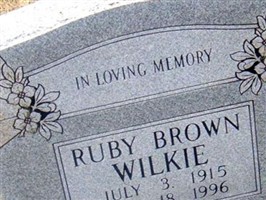 Ruby Brown Wilkie Ruby Brown Wilkie