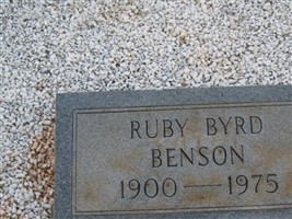 Ruby Byrd Benson Ruby Byrd Benson