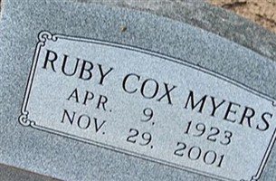 Ruby Cox Myers Ruby Cox Myers