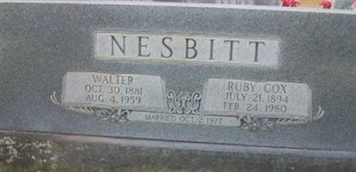Ruby Cox Nesbitt Ruby Cox Nesbitt
