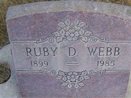 Ruby D. Webb Ruby D. Webb