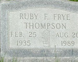 Ruby E. Frye Thompson Ruby E. Frye Thompson