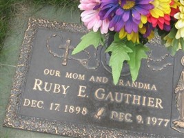 Ruby E. Gauthier Ruby E. Gauthier