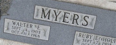 Ruby E Holt Myers Ruby E Holt Myers