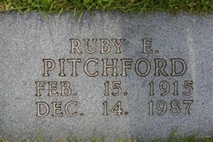 Ruby Edith Morrison Pitchford Ruby Edith Morrison Pitchford