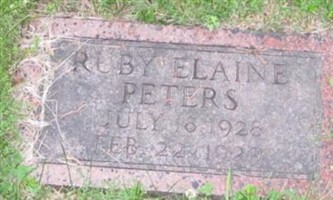 Ruby Elaine Peters Ruby Elaine Peters