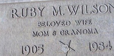 Ruby Elcock Wilson