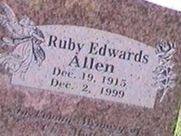 Ruby Elizabeth Edwards Allen Ruby Elizabeth Edwards Allen