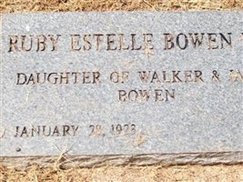 Ruby Estelle Bowen Fox Ruby Estelle Bowen Fox