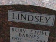 Ruby Ethel Barnes Lindsey Ruby Ethel Barnes Lindsey