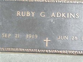 Ruby G Adkins Ruby G Adkins