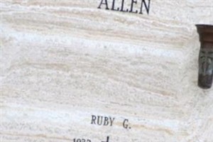 Ruby G. Allen Ruby G. Allen